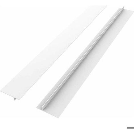 2Pcs Joint Silicone Gap Cover Blanc 63.5 x 5.5 x 1cm Plan de Travail Cuisine (1/5)