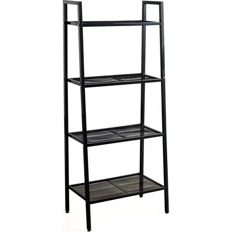 ORION91oficial® - Estantería Metálica CLIO, Almacenaje 136,5 x 59,2 x 34 cm, Negro Acero Antihumedad, Hogar, Trastero, Decoración, Garaje, 4 Baldas, Estantería - spaziOrion91