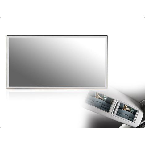 Miroir Pare Soleil, Miroir Cosmétique Portable et Autocollant, pour Dossiers de Sièges Auto, Camions, SUV, Rouge à Lèvres, Sourcils (Grand, Carré) (1/5)