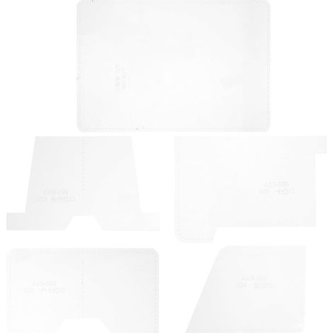 Modèles de Porte-passeports en Acrylique Modèles de Porte-passeports en Cuir Acrylique Accessoires Porte-Cartes Guide Précis Facile à Nettoyer DIY pour Professionnels et Débutants (1/5)