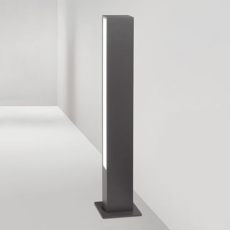 Pole paletto in alluminio antracite opaco LED 11W 3000K CRI90 220-240V 50/60Hz 880Lm IP65 H.80CM biemissione (1/2)