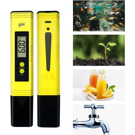 2Stk Digitaler pH Tester 0.1 Genauigkeit Messbereich 0-14, Klares LCD Display, Automatische Kalibrierung, Zuverlässiges Messgerät für Trinkwasser Pool Aquarium Hydroponik Spa (1/5)