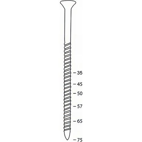 Scrail de 2000 vis INOX Torx (TX) 16° SCRAIL 25/28 x 35 mm - 16S25359TX - Alsafix