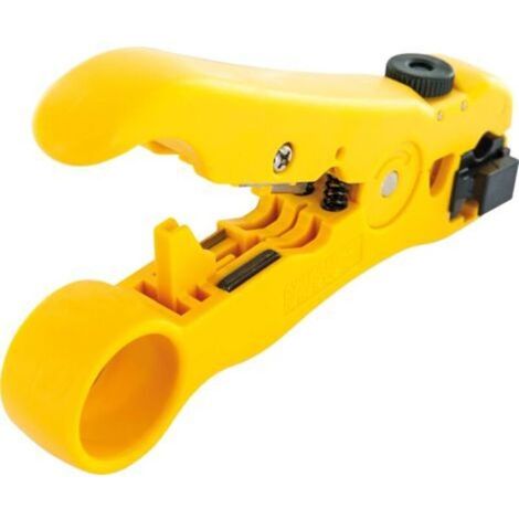 ABI212 531- Pince à dénuder pour câble d'antenne câble TV câble coaxial câble réseau câble Ethernet lames de coupe intégrées pince à dénuder avec poignée robuste
