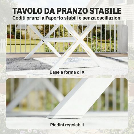 Lot de 7 Pièces de Mobilier Pliant Extérieur, Table et Chaises en Aluminium et Teck (1/5)