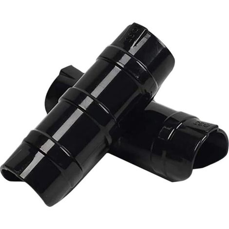 Lot de 20 clips pour cadre de serre, clips pour film de serre, clips pour tuyaux horticoles, clips pour film végétal, colliers de serrage pour tubes de cadre de tuyau (noir, 20 mm) (1/4)