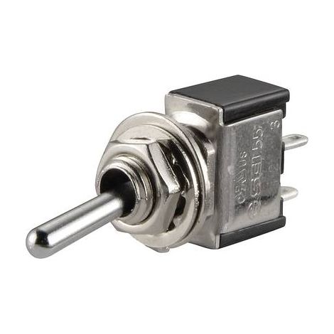 TRU COMPONENTS 1587780 TC-TA102G1 INTERRUPTEUR À LEVIER 250 V/AC 3 A 1 X ON/ON À ACCROCHAGE 1 PC(S) (1/2)