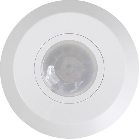 Détecteur de présence humaine mural à 360° – Portée de détection jusqu'à 6 mètres – Indice de protection IP20
