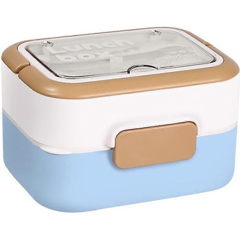 Maison acier inoxydable bento boîte repas empilable portable avec Utensils (1/5)