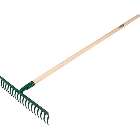 Herramienta de jardinería verto 15g058 18 dientes mango madera 140 cm (1/4)