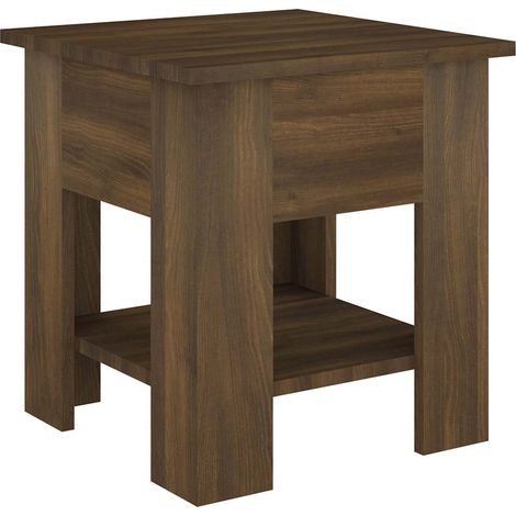Maison Exclusive - Couchtisch Braun Eichen-Optik 40x40x42 cm Holz (1/5)