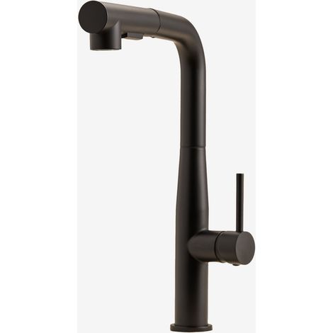Rubinetto da cucina con beccuccio alto estraibile in acciaio inox Olyt SKLUM            