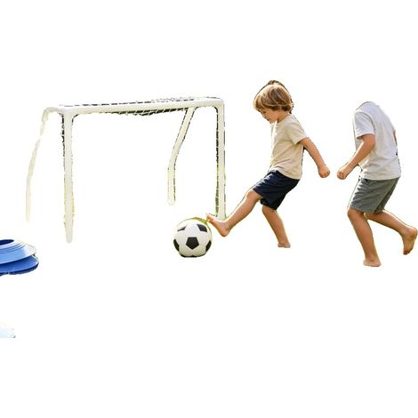Ensemble de But de Football pour Enfants, Kit d'Accessoires Complet, Design Portable, Ivoire (1/5)