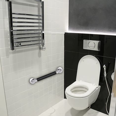 33,5 cm Sicherheitsgriff für Badezimmer, rutschfest, Duschgriff aus Edelstahl, Silikonüberzug, Griff (1/5)