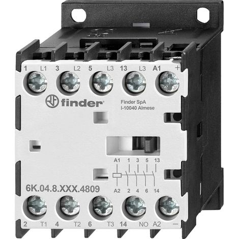 Finder 6K.04.8.230.4309 Relais industriel 4 NO (T) 4 kW 230 V/AC 9 A 1 pc(s) A909853