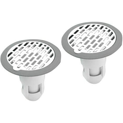 (2er-Pack, grau) Küchen Sanitär Bodenablauf Badezimmer, Geruchsverschluss für Duschbecken Bodenablauf (1/5)