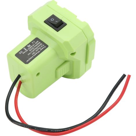 Adaptateur secteur de batterie avec connecteur d'alimentation 14AWG et interrupteur pour Ryobi P108 P107 P102 P103
