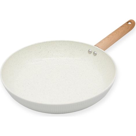 Poêle à frire en céramique 28 cm à induction beige-gris Gran Duka (1/4)