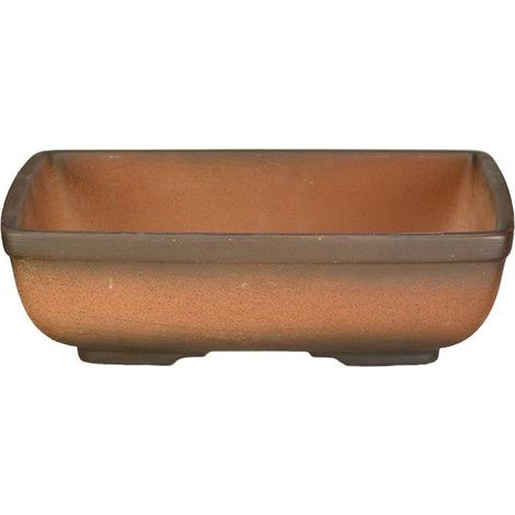 Vaso per bonsai rettangolare in gres 20,5x16x5,5 cm - ZX117