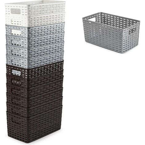 PLASTICFORTE cesta rattan n1 5l 28x15 cm surtida , Cesta rattan N1 5 litros 28 x 15 cm surtidaColores surtidas, se envía según disponibilidadFabricada en plástico de alta c