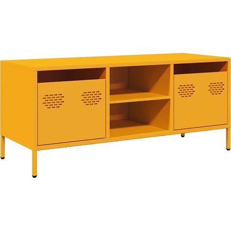 Maison Exclusive - TV-Schrank Senfgelb 101,5x39x43,5 cm Kaltgewal