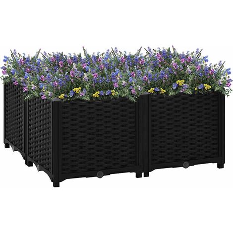 Hochbeet 80x80x38 cm Polypropylen