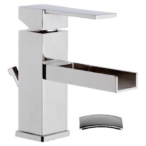 Miscelatore in ottone cromato con bocca a cascata remer Piletta di scarico: No (1/2)