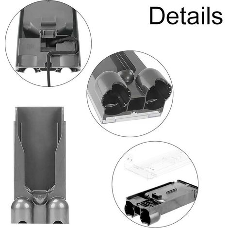 Support de charge mural pour aspirateur Dyson V10 – Fixation en plastique ABS – Installation rapide et stable – Optimise l'espace de rangement (1/4)
