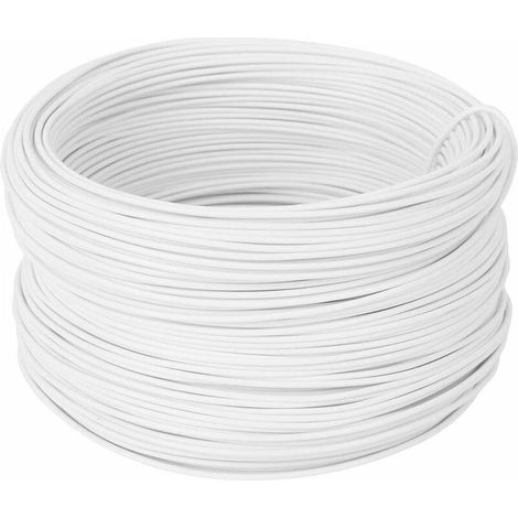Cravate de fil de fer galvanisée de 100 m, fourche de plante de branche de raisin fait main blanc galvanisé Cravate de protection solide et durable de 0,55 mm (1/5)