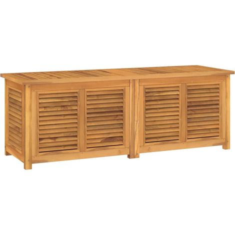 Box portaoggetti da giardino e borsa 150 x 50 x 53 cm legno massello di teak 020013131