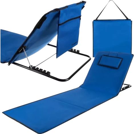 Tapis de plage avec dossier + oreiller Trizand 23617 (1/5)