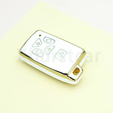 Coque de télécommande en TPU tendance (5 boutons, blanche (GLD)) pour Toyota Noah Voxy Alphard Vellfire Previa Estima Isis,Housse de clé de voiture pou (1/5)