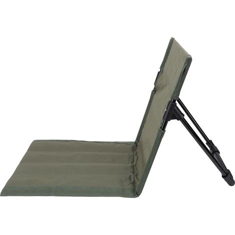 Fauteuil pliant léger confortable transat individuel avec dossier pour plein air camping pêche vert (1/5)