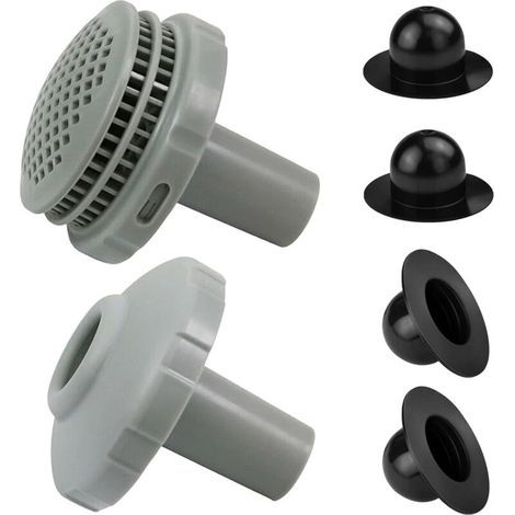Kit de connecteur de pulvérisation de piscine 6 pièces avec grille de filtre de sortie , buse d'entrée et bouchon de trou , accessoires de piscine (1/4)