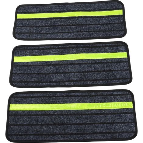 Lot de 3 tapis d'escalier lumineux antidérapants à haute traction pour camping-car, terrasse, extérieur, gris, 19,1 x 48,3 cm (1/5)