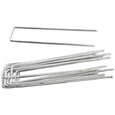 10pcs 10cm Support de paillis pour tuyau d'irrigation goutte à goutte en forme de U, en tissu résistant à l'herbe (1/4)
