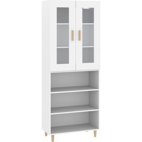 Highboard Weiß 69,5x34x180 cm Holzwerkstoff vidaXL (1/5)