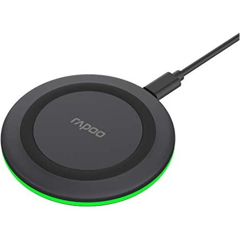 Rapoo XC110 Smartphone, Tableta Negro USB Cargador inalámbrico Carga rápida Interior (1/5)