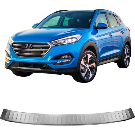 Cubierta de parachoques de acero inoxidable cromada Hyundai Tucson del 2015 al 2018 (1/5)