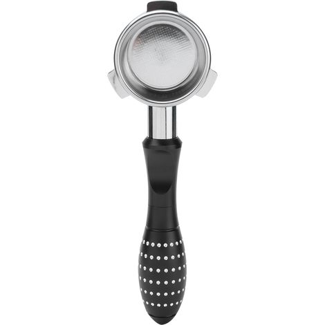 Porte-filtre sans fond, texture givrée, bol à filtre fin, matériau de qualité alimentaire, poignée ergonomique de 54 mm. (1/5)