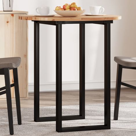 Tischplatte Rund Ø70x2 cm Massivholz Akazie