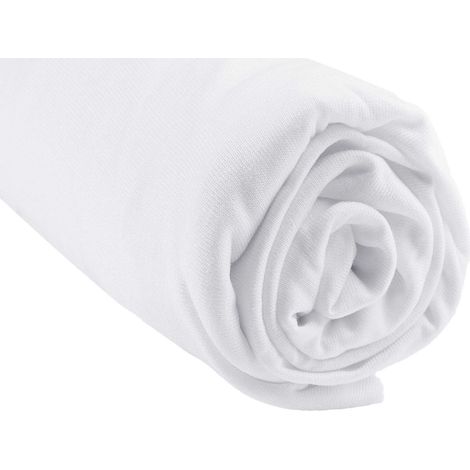 Drap Housse 90x140 cm Lit Enfant Evolutif Lit Junior 90 x 140 cm Extensible Bambou Hypoallergénique Blanc Sommeil sain (1/5)