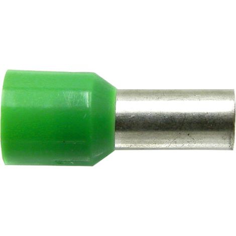 Isolierte Drahtenden, Querschnitt 16 mm², L = 12–23 mm, Innendurchmesser 5,8–8,8 mm, grün