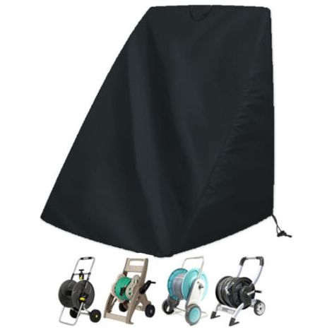 Housse de protection pour dévidoir de tuyau d'arrosage, housse de protection portable anti-poussière pour chariot de tuyau d'arrosage, housse de support de tuyau d'arrosage robuste (1/5)