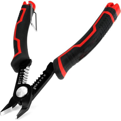 Pince Coupe-Câble Pince Coupante à Dénuder Multifonction 3 en 1 Diagonale et Precision Pince pour Dénuder et Couper Câbles 20-10 AWG (1/5)