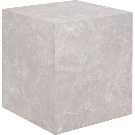 Pula - bout de canapé - effet marbre - 40 cm - beige