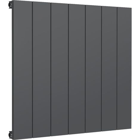Reina Casina Single Horizontal Aluminium Radiator 600mm H x 660mm W Anthracite