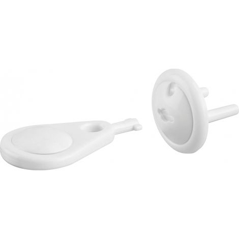 Thirard – Lot de 12 caches prises blancs – Sécurité enfant – Adaptable sur toutes prises françaises – Protection contre électrocution