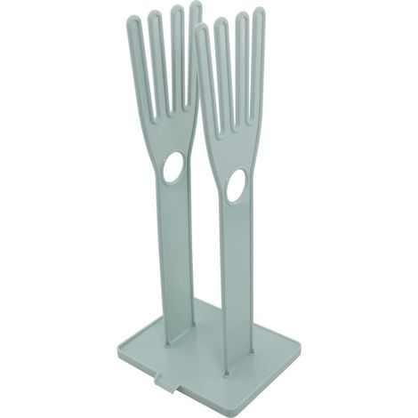 Porte-Gants De Cuisine - Support De Séchage Pour Gants En Caoutchouc Et Torchons - Design À Double Support Avec Évacuation De L'Eau - 1 Pièce (1/5)