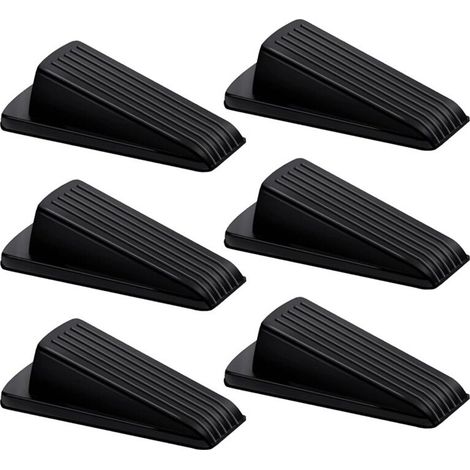 6 hochwertige Türstopper aus Gummi, robuste Türstopper für Teppich-, Fliesen- und Betonböden